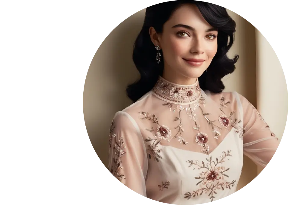 Tailor Cutting Master working on fabric cutting and fashion design patterns